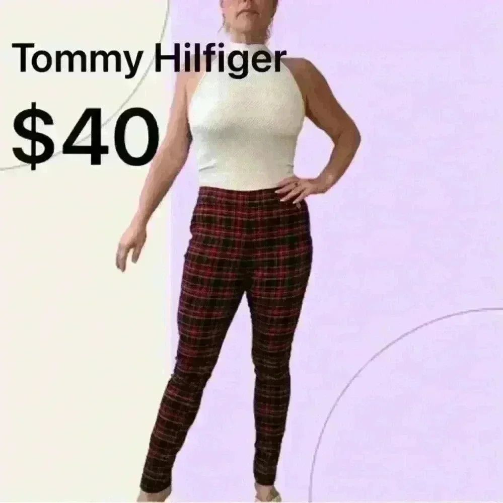 NWOT Tommy Hilfiger pull on pants with elastic waist. Size large, in seam 25.5